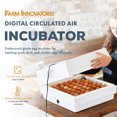 thumbnail image 2 of Farm Innovators Digital Circulated Air Incubators with Auto Egg Turner 2450, 2 of 12