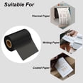 thumbnail image 4 of Unique Bargains 3.15'x984' (80mmx300m) Wax Thermal Transfer Ribbon, 2 Roll 1' Core Ink Out Barcode Printer Ribbon, Black, 4 of 6