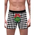 thumbnail image 2 of FAROOT Men? s Underpants Cartoon Patterns Print Middle Waist Boxer Briefs, 2 of 7