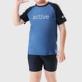thumbnail image 2 of Maillot de Bain pour Enfants, Imprimé Mignon, Manches Courtes, Maillots 2 Pcs, Ensemble de Bain pour Tout-Petit Garçon, Maillots de Bain pour Garçons, Tenues pour Garçons, 2 of 9