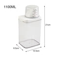 thumbnail image 1 of Plastic Laundry Washing Up Powder Container Soap Detergents Storage Box Lid, 1 of 4