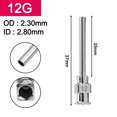 thumbnail image 3 of BTOER 1 Pce Aiguille de Machine Distributrice 25 mm Aiguille de Machine Distributrice en Acier Inoxydable Aiguille d'Injection de Colle Industrielle 8 g-30 g Fluides, 3 of 8
