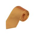 thumbnail image 1 of INSPIRE CHIC Men's Solid Color Narrow Stripes Necktie Graduation Suit Formal Ties Orange Yellow, 1 of 5