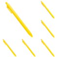 thumbnail image 1 of Under $1, Click Pen, 10-Pack Retractable Ballpoint Pens, 1.0Mm Medium Point, Convenient for Office & Meetings, Retractable Ballpoint Pen, Yellow by Goohae, 1 of 5