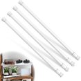 thumbnail image 1 of DEXING 4 Pack Window Security Bar, Window Safety Bars, Adjustable Sliding Glass Door Lock, Window Lock Bar for Children Home, Extends from 15.8-27.6 Inches (White), 1 of 4