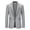Grey, variant on Amzcrzy Blazer for Men Solid Color Long Sleeve Suit Jacket for Men Casual Lapel Suit Blazers Business Formal Dress Jackets for Men with Pockets 2XL