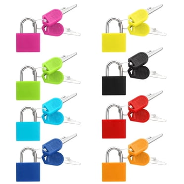 Harpily Faucets Accessories Knowbie 8 Pcs Luggage Locks with Keys Locker Lock Small Luggage Padlocks Suitcase Locks Metal Keyed Padlock for School Gym One Size Red