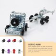 thumbnail image 2 of ZheElen Métal Amortisseur Servo Économiseur Étanche Bras Réglable RC Voiture Crawler Partie Dispositif de Protection Servo Résistant à l'Usure Argent Trois Trous, 2 of 6