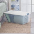 thumbnail image 3 of Sterilite 100 L Latching Box, Large Clear Plastic Storage Bin with Lid and Light Blue Latch, 4 Pk, 3 of 8