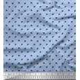 thumbnail image 1 of Soimoi Moss Georgette Fabric Swallow Bird Small Print Fabric by The Yard 42 Inch Wide, 1 of 3