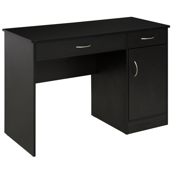 HOMCOM Computer Desk with Storage Drawers Writing Table for Home Office