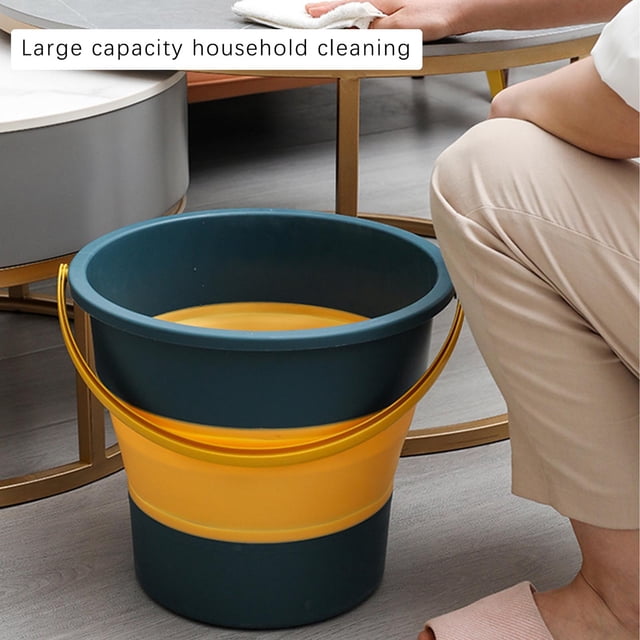 RXIRUCGD Folding Bucket, Car Wash, Telescopic Portable Foot Bucket