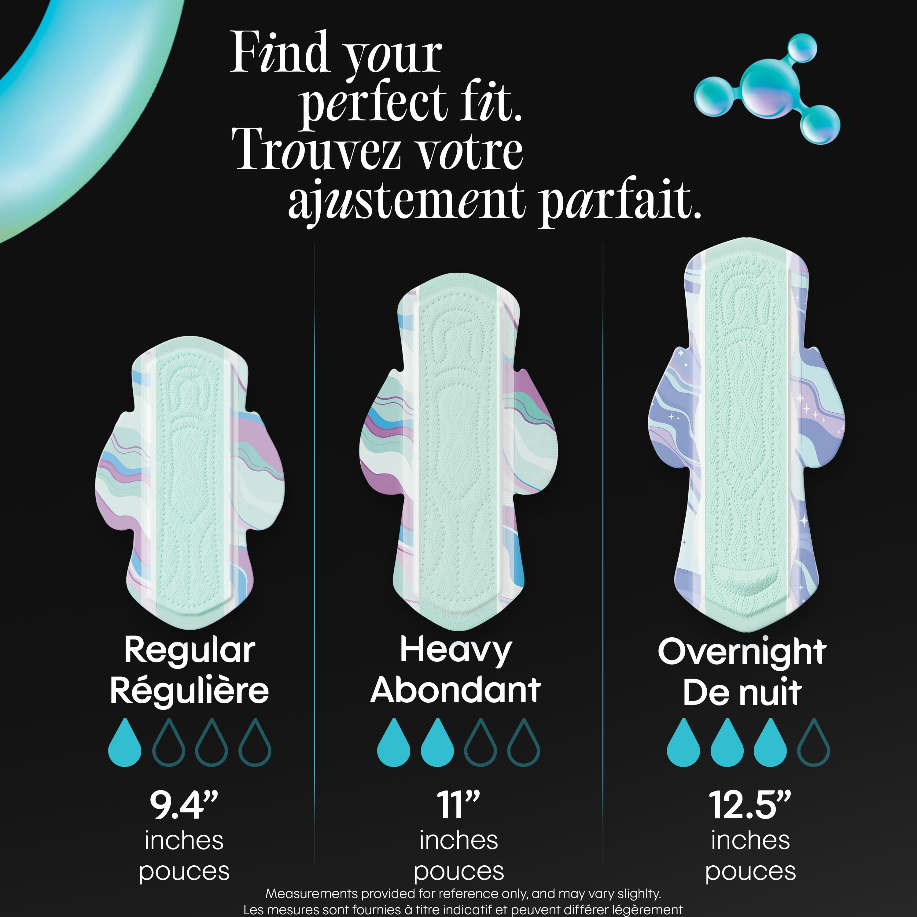 Serviettes ultraminces Kotex BioCare avec ailes, absorption élevée, 24 unités