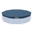 thumbnail image 2 of Intex 15 Foot Round Debris Cover and Vinyl Solar Cover for Above Ground Pools, 2 of 9