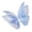 Blue, variant on KLKCMS Artificial Gauze Butterfly with Standing Base Crafts Fake Wedding Decoration Blue