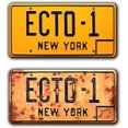 thumbnail image 1 of Ghostbusters Afterlife | ECTO-1 | Metal Stamped License Plates, 1 of 5