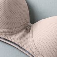 thumbnail image 4 of Kcodviy Women Lace Back Button Workout Bra Shaping Cup Adjustable Shoulder Wireless Bra for Women Strap Large Size Underwire Sports Bras for Women Pack Bra, 4 of 6