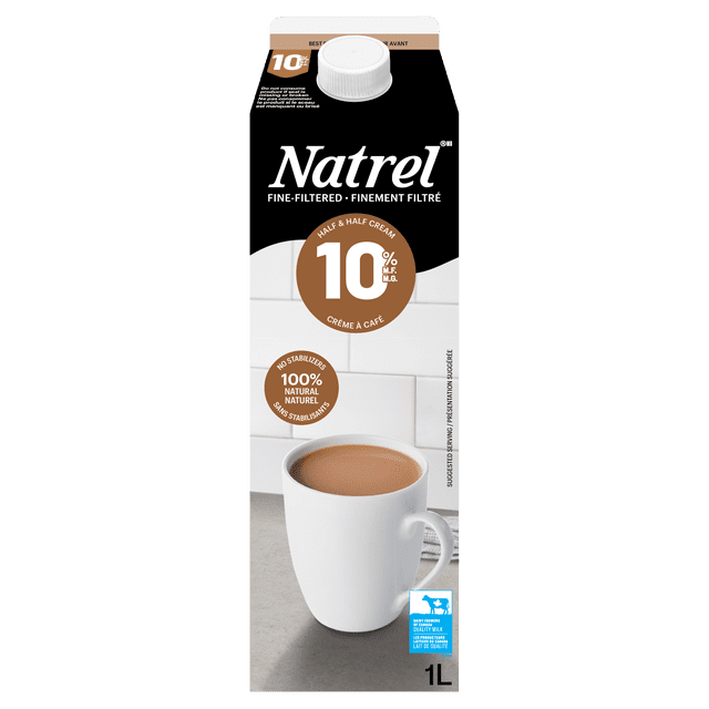 Natrel Fine-filtered 10% Half & Half Cream 1L