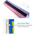 thumbnail image 4 of Double Binding Spines 6.4mm 34 Rings 20 Sheet Capacity Iron Wire With Nylon Coating For Documents Books Notes, 4 of 8