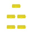 thumbnail image 2 of Thinsony 10 Grid Plastic Jewelry Removable Storage Box Beads Container Earring Yellow 12.8x6.5x2.2cm 5Set, 2 of 6