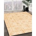 thumbnail image 2 of Ahgly Company Indoor Round Abstract Sun Yellow Oriental Area Rugs, 5' Round, 2 of 6