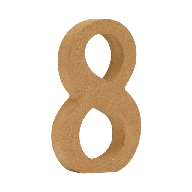 4 Inch Wooden Letters Unfinished for Crafts - White Wood Alphabet Letters for Wall Decor, Marquee Signs, Wedding, Birthday Party & Home Decoration - Standing Table Letters for DIY Projects