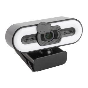 Webcam 4K USB Branchez et jouez Webcam avec l'éclairage Microphone intégré pour Live Stream Video Call Video Conférence Enseignement en ligne