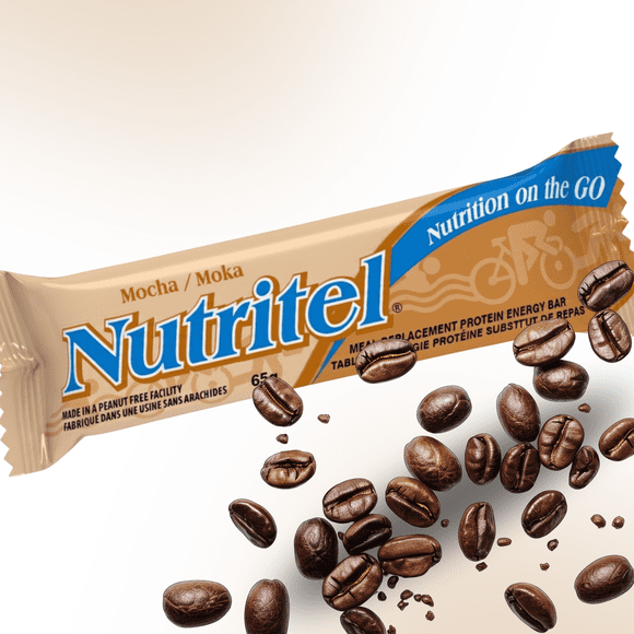 Nutritel - Mocha - Meal Replacement Protein Energy Bar - 12 Pack