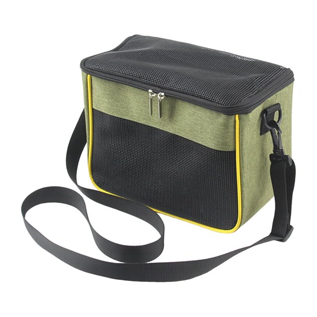 GROWTH TANK Hamster Carrier Outgoing Pouch with Removable Mat Shoulder Bag Guinea Pig Travel Green