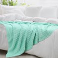 thumbnail image 2 of Unique Bargains Cotton Blanket Decorative Cable Knitted Throw Soft Knit Blankets, 2 of 10