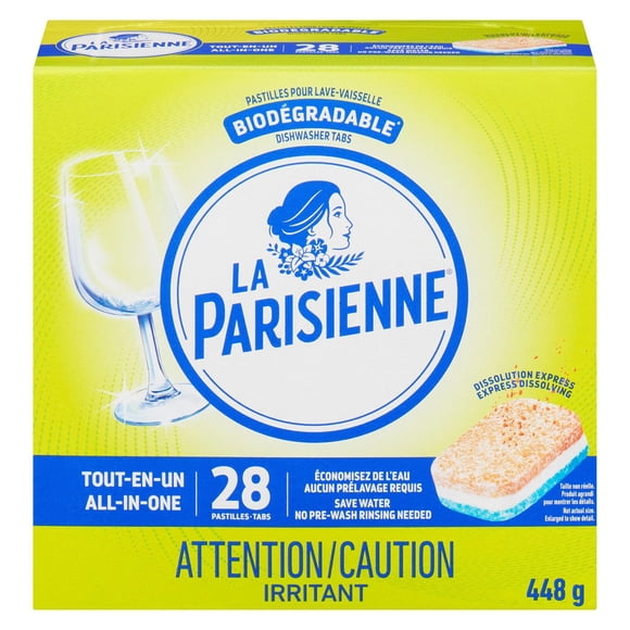 La Parisienne Pastilles pour Lave-Vaisselle 28 Unités.