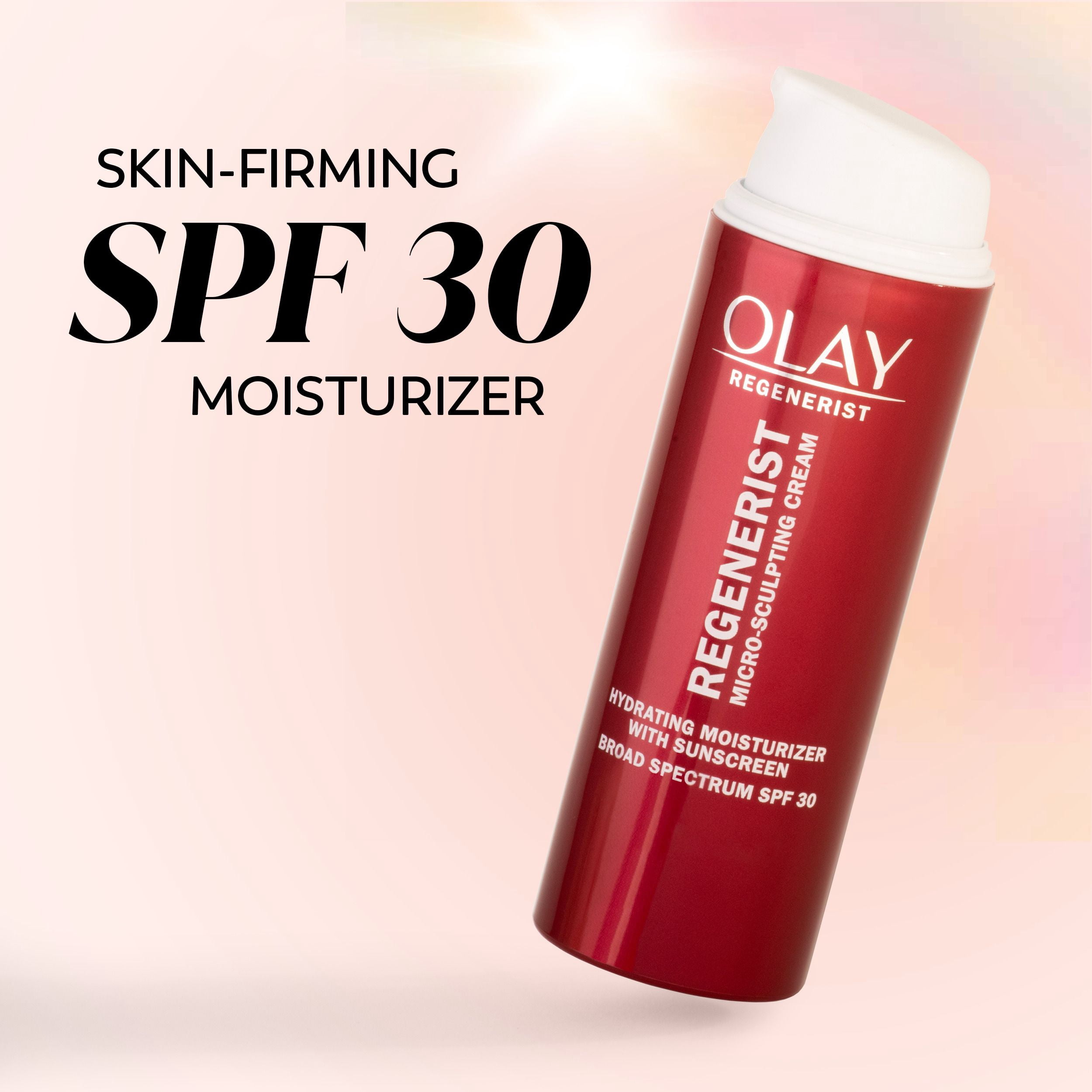 Crème Microsculptante Olay Regenerist Hydratant Pour Le Visage Anti-Âge avec Fps 30 À Large Spectre, Vitamine B3, 50 mL