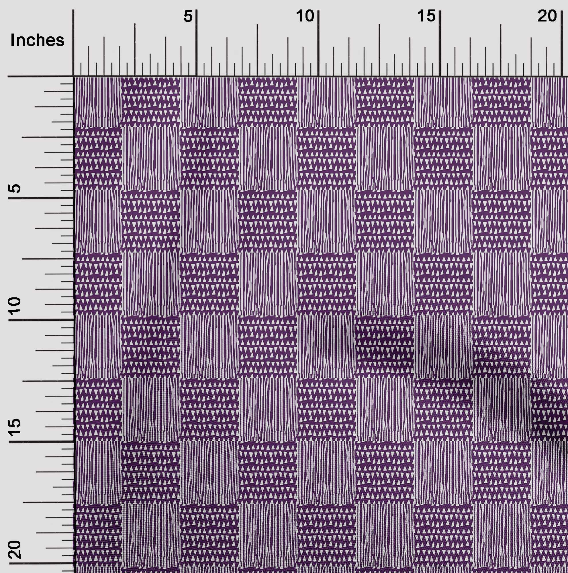 oneOone Tissu en Coton Flex Imprimé Géométrique pour Couture Largeur 40 Pouces