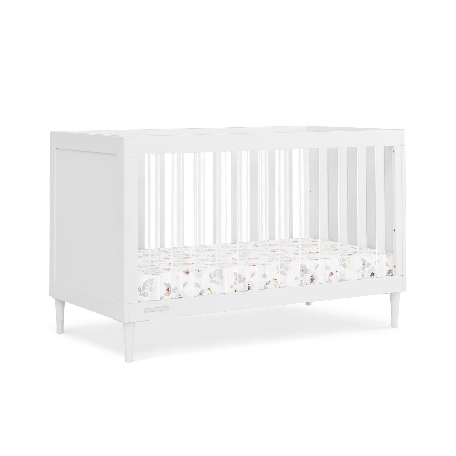 Delta Children Bowie 4-in-1 Convertible Crib - Greenguard Gold Certified, Bianca White