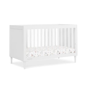 Delta Children Bowie 4-in-1 Lit bébé convertible - Greenguard Gold Certified, Bianca White