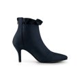 thumbnail image 3 of Unique Bargains Women's Ruffle Zipper Stiletto Heel Ankle Boots, 3 of 7