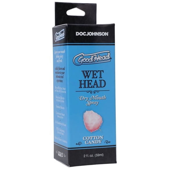 Doc Johnsons GoodHead Vaporisateur pour Tête Mouillée et Bouche Sèche, Barbe à Papa 2 oz