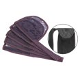 thumbnail image 3 of BELOVING Filet Extensible pour Queue de Cheval, Chignon, Maille Tissée, Bonnets, Brun, 3 of 9