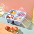 thumbnail image 4 of Wuztai Boîte Bento à 4 Compartiments, Contenants à Lunch Réutilisables Divisés pour Enfants et Adultes, Contenants Empilables pour Préparation de Repas Allant au Micro-Ondes pour l'École, le Travail et les Voyages, 4 of 7