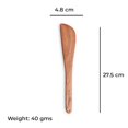 thumbnail image 2 of Brown Neem Wooden Compact Flip, Spatula, Ladle For Cooking Dosa, Roti, Chapati | Kitchen Tools | No Harmful Polish | Naturally Non-stick | Handmade - 27.5 Cm, 40 Gms, 2 of 5