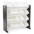 thumbnail image 1 of Humble Crew Tot Tutors Toy Storage Organizer with 12 Storage Bins, Espresso, 1 of 8