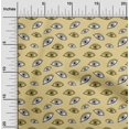 thumbnail image 2 of oneOone Silk Tabby Beige Fabric Eye Print Sewing Craft Projects Fabric Prints By Yard 42 Inch Wide, 2 of 5