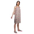thumbnail image 3 of Moomaya Cotton A-Line Sleepwear For Ladies Round Neck Button Placket Nightdress, 3 of 6