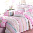 thumbnail image 4 of Cozy Line Home Fashions Greta Floral Pastel Flower Polka Dot Stripe Plaid Ruffled Decor Throw Pillow (Set of 1) Bolster, Square, Rectangular Bedding Accessories, Pink, Blue, 4 of 6