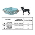 thumbnail image 2 of Leather Bullet-Style Dog Collar with Metal Buckle, Adjustable Punk Collar for Small Medium Large Dogs, Soft Breathable Protection, 1 Collar, 2 of 2