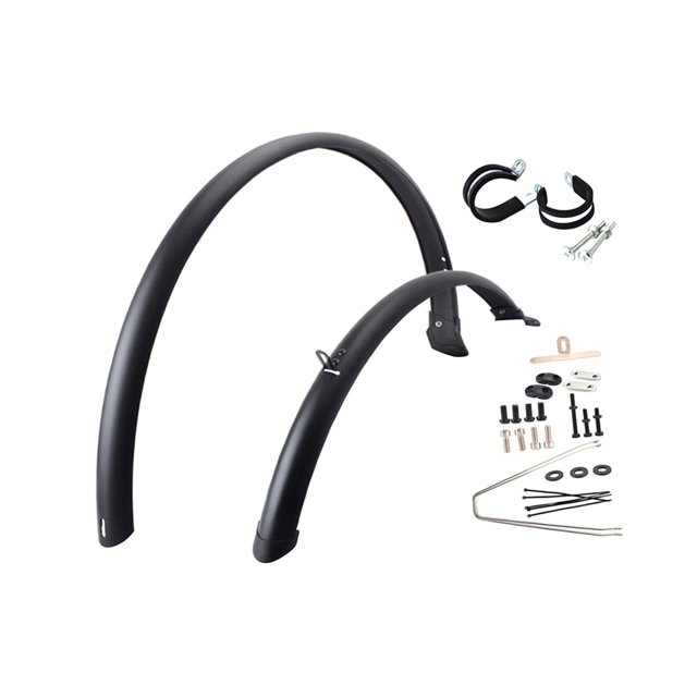 Maoww 2Pcs Road Bicycles Fenders Full Cover Release Bike Rings Mud 2 Without Mountain Quick Guards With 2 Rings