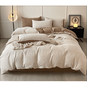 Zhuge Bed Sheets Set, Bedding Sheets Pillowcases Kit, Twin Bed Set, Hotel Bedding, Home Decor(Brown)
