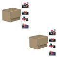 thumbnail image 1 of maskred Stylish and Secure Card Deck Storage Holder Organizer with Magnetic Closure TCG Display Brown 2Set, 1 of 6