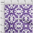 thumbnail image 2 of oneOone Georgette Viscose Purple Fabric Asian Block Floral Sewing Craft Projects Fabric Prints By Yard 42 Inch Wide, 2 of 4