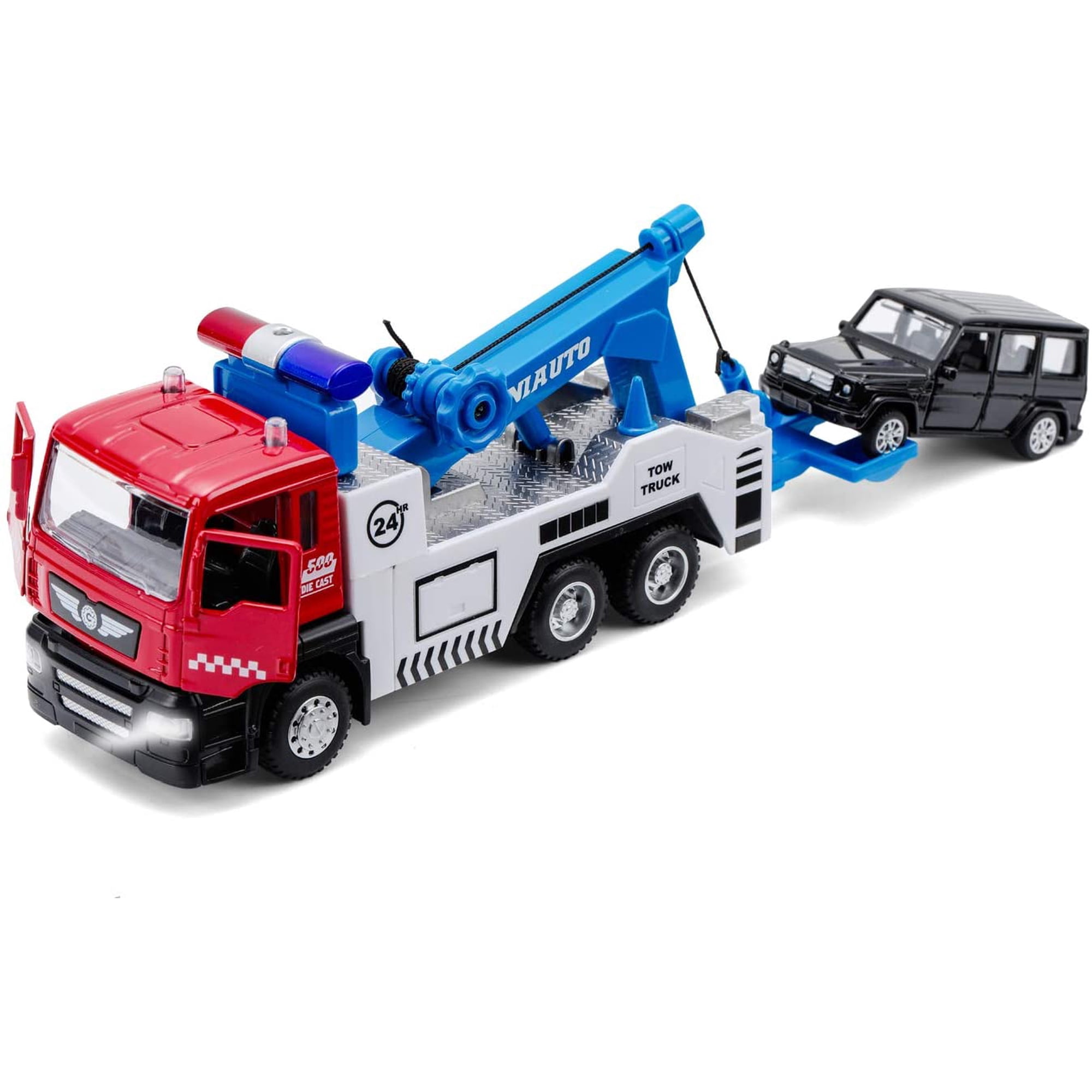 Toy Tow Truck Pull Back Toy Cars Miniature Carrier Truck Toy for